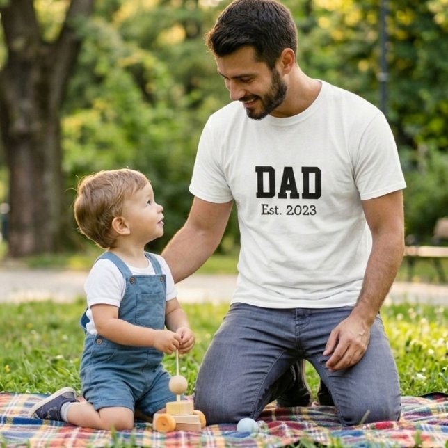 Camiseta Dad Established Bold Black White (Subido por el creador)