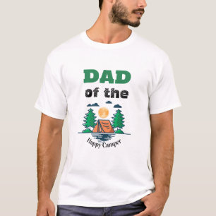 Camiseta Dad Feliz Campista Cumpleaños Infantil