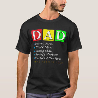 Camiseta DAD FELIZ DÍA DEL PADRE divertido