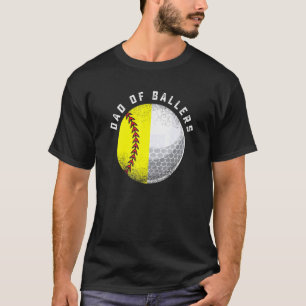 Camiseta Dad From Son Daughter Kids Golf Softbol
