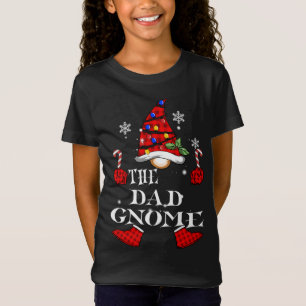 Camiseta Dad Gnome Buffalo Navidades familiares coincidente