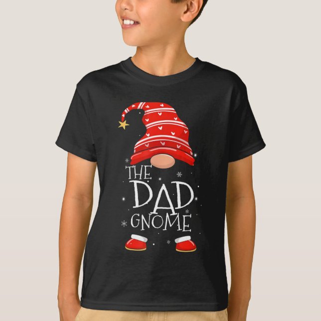 Camiseta Dad Gnome Buffalo Navidades familiares coincidente (Anverso)