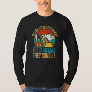Camiseta Dad Handyman Electricians Conduit electrical engin
