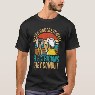 Camiseta Dad Handyman Electricians Conduke electreng