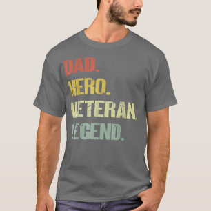 Camiseta Dad hero veteran legend