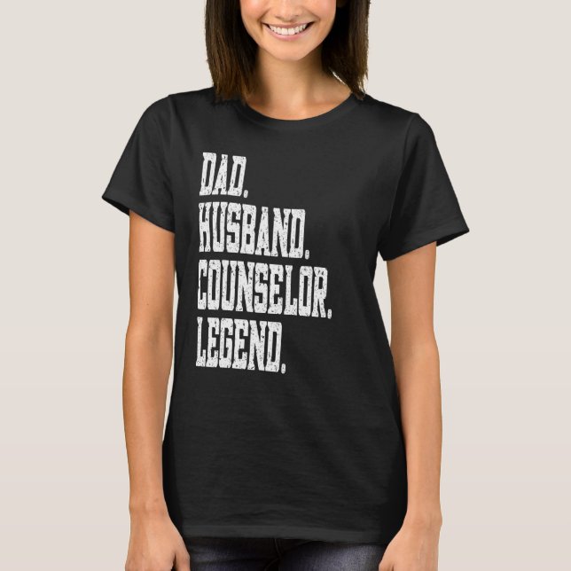Camiseta Dad Husband Counselor Legend (Anverso)