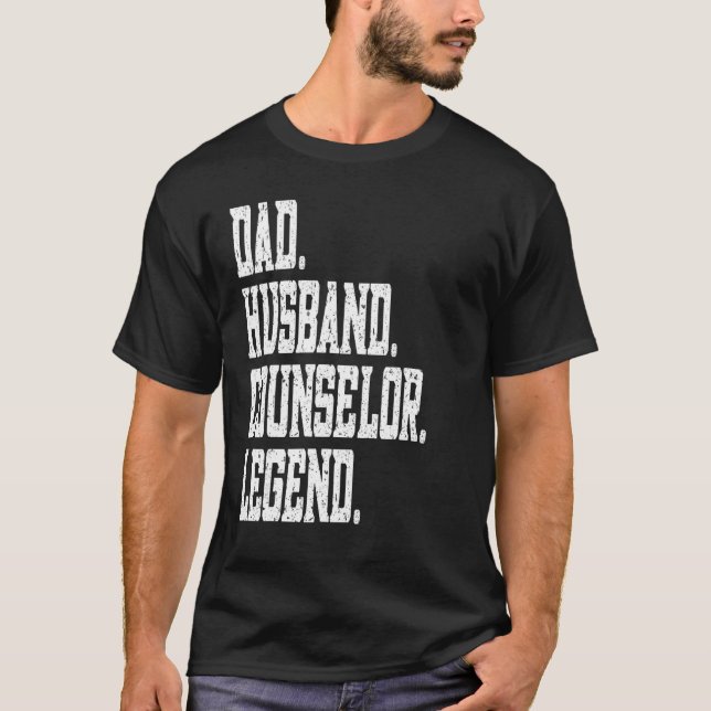 Camiseta Dad Husband Counselor Legend (Anverso)