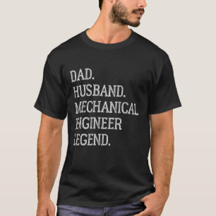 Camiseta Dad Husband Mechaner Engineer Legend