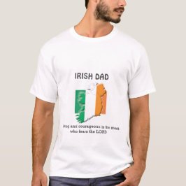 Camiseta DAD IRLANDESA Personalizada Fuerte Valiente
