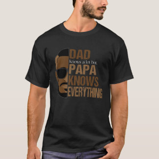 Camiseta Dad Knows A Lot But Grandpa Knows Everything  Gran