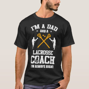 Camiseta Dad Lacrosse Im A Dad Y A Lacrosse Coach Funny