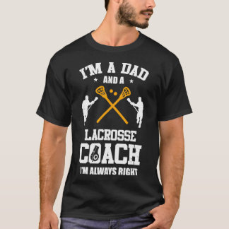 Camiseta Dad Lacrosse Im A Dad Y A Lacrosse Coach Funny