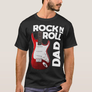 Camiseta Dad Love Rock n Roll Funny Fathers Day