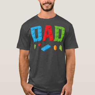 Camiseta Dad Master Builder Building Brlocks Family S