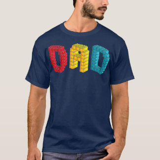 Camiseta Dad Master Builder Building Brlocks Family S