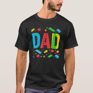 Camiseta Dad Master Builder Building Ladobos Bloques Famili