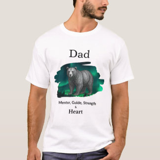 Camiseta Dad Mentor, Guide, Strength & Heart Bear Tshirt