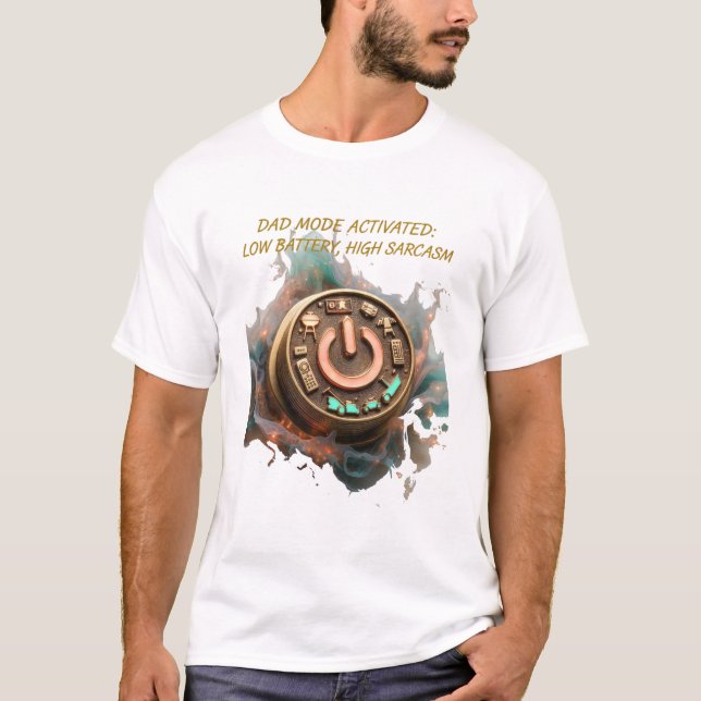 Camiseta Dad Mode Activado, Regalo Divertido para  (Anverso)