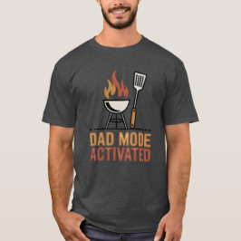 Camiseta Dad Mode Activated | BBQ King Joke