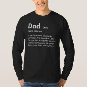 Camiseta Dad Noun Dictionary Word Definition Atm Funny Fath