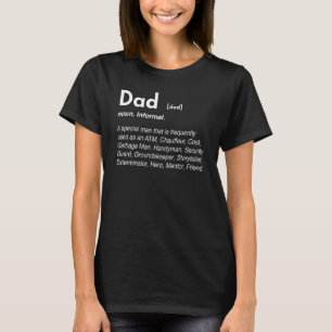 Camiseta Dad Noun Dictionary Word Definition Atm Funny Fath