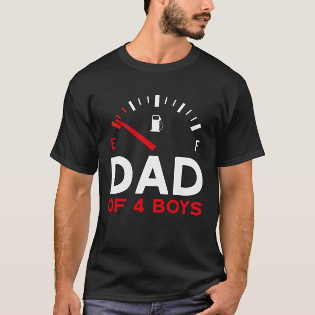Camiseta Dad of 4 Boys Father s Day Dad (Anverso)