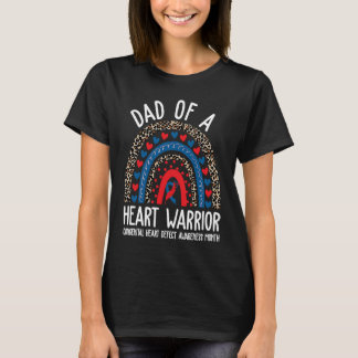 Camiseta Dad of a Warrior CHD Congenital Heart Defect Aware