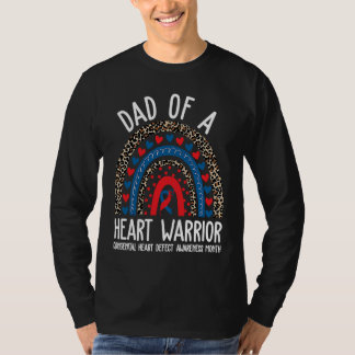 Camiseta Dad of a Warrior CHD Congenital Heart Defect Aware