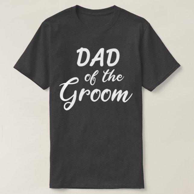 Camiseta dad of the groom (Diseño del anverso)