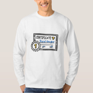 Camiseta Dad of the Year certificate father's day Award