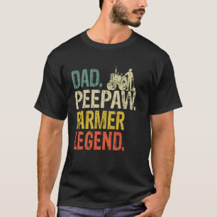 Camiseta Dad Peepaw Farmer Legend Guay Retro