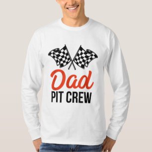Camiseta Dad Pit Crew Funny Hosting Car Race Party Birday