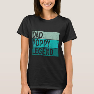 Camiseta Dad Poppy Legend - Vintage Distancia Negrita Adora