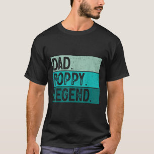 Camiseta Dad Poppy Legend - Vintage Distancia Negrita Adora