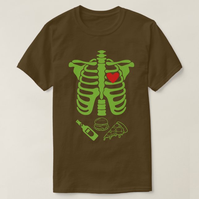 Camiseta Dad ray Skeleton Xray Funny Halloween  (Diseño del anverso)