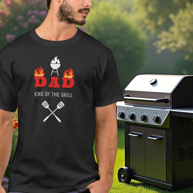 Camiseta DAD rey de la parrilla BQ negro (Subido por el creador)