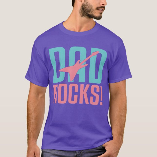 Camiseta Dad Rocks gift (Anverso)