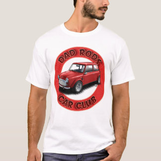 Camiseta Dad Rods Car Club Red Mini Car T-Shirt