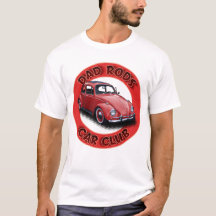 Dad Rods Car Club Red People's Car T-Shirt