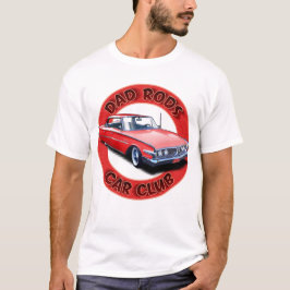 Camiseta Dad Rods Car Club Red Ranger Car T-Shirt