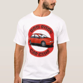 Camiseta Dad Rods Car Club Red Saturn Car T-Shirt