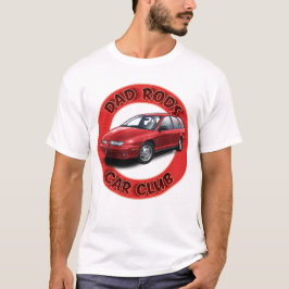 Camiseta Dad Rods Car Club Red Saturn Wagon Car T-Shirt