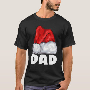 Camiseta Dad Santa Hat Navidades Pajama Familia Matanza