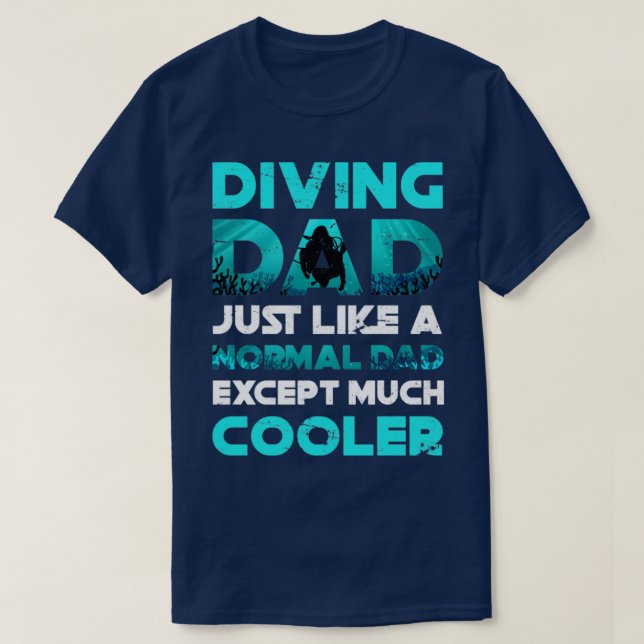 Camiseta Dad Scuba Diver (Diseño del anverso)
