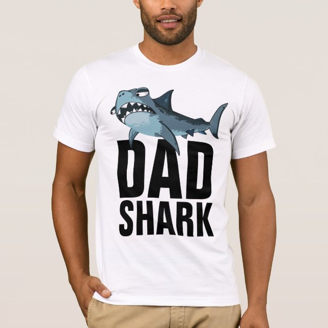 CAMISETA DAD SHARK T-SHIRTS FUNNY (Anverso)