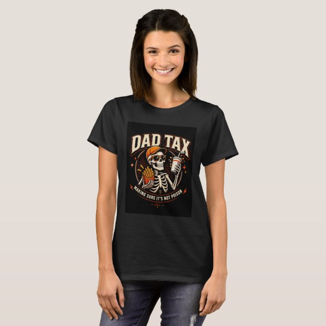 Camiseta Dad Tax Skeleton (Anverso completo)