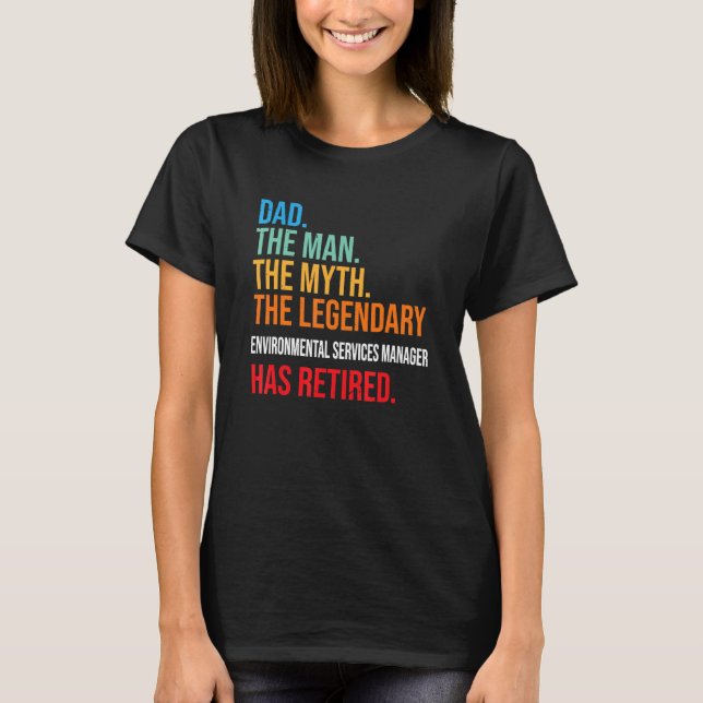 Camiseta Dad The Legendary Environmental Services Manager H (Anverso)