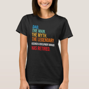 Camiseta Dad The Legendary Research & Development Manager H