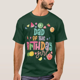 Camiseta Dad Twotii Frutti, cumpleaños tropical de frutas d