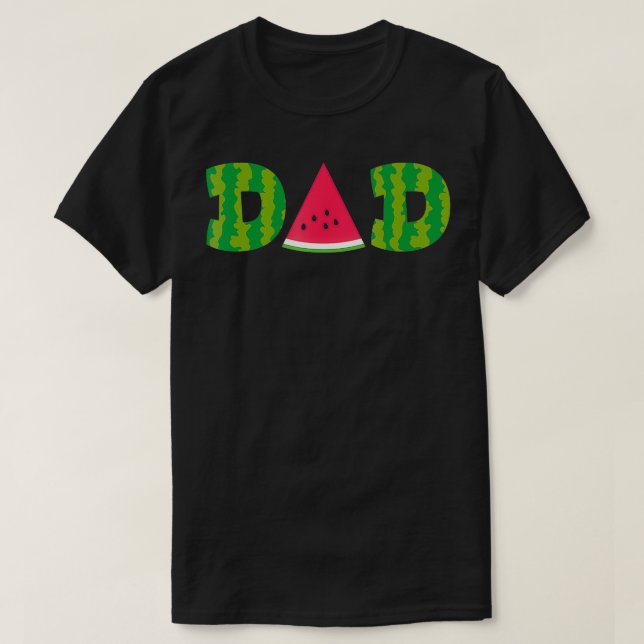 Camiseta Dad Watermelon Funny Summer Fruit Great Fathers Da (Diseño del anverso)